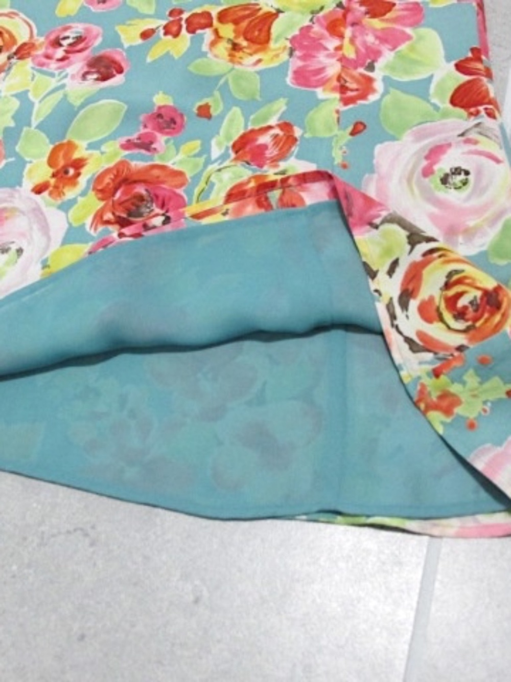 Floral Trumpet Maxi Skirt, Size 4 - Picture 6 of 7